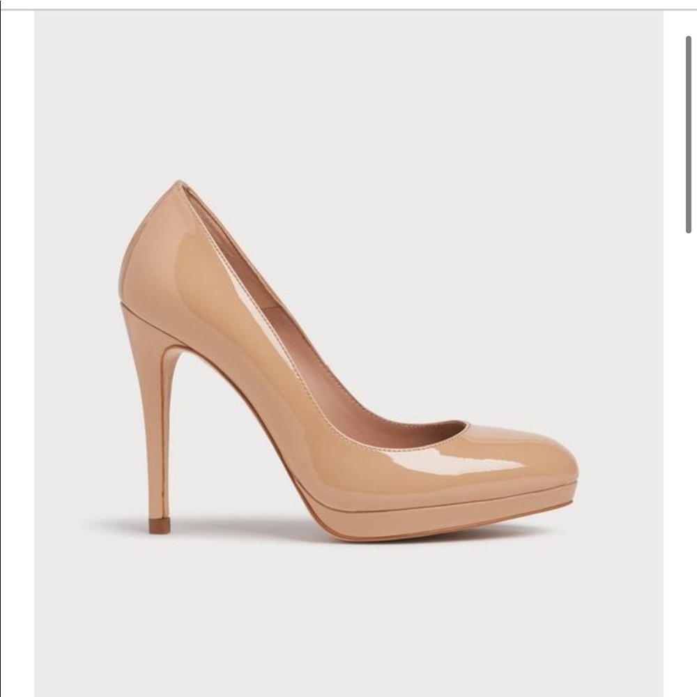 LK Bennett Sledge Patent Leather Platform Courts